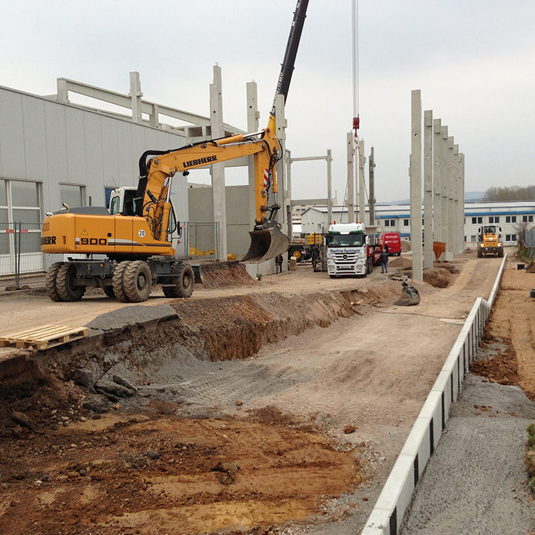 Neubau einer Produktionsstätte für Tiefkühl- und Backwaren Fa. Thoks, Waltershausen